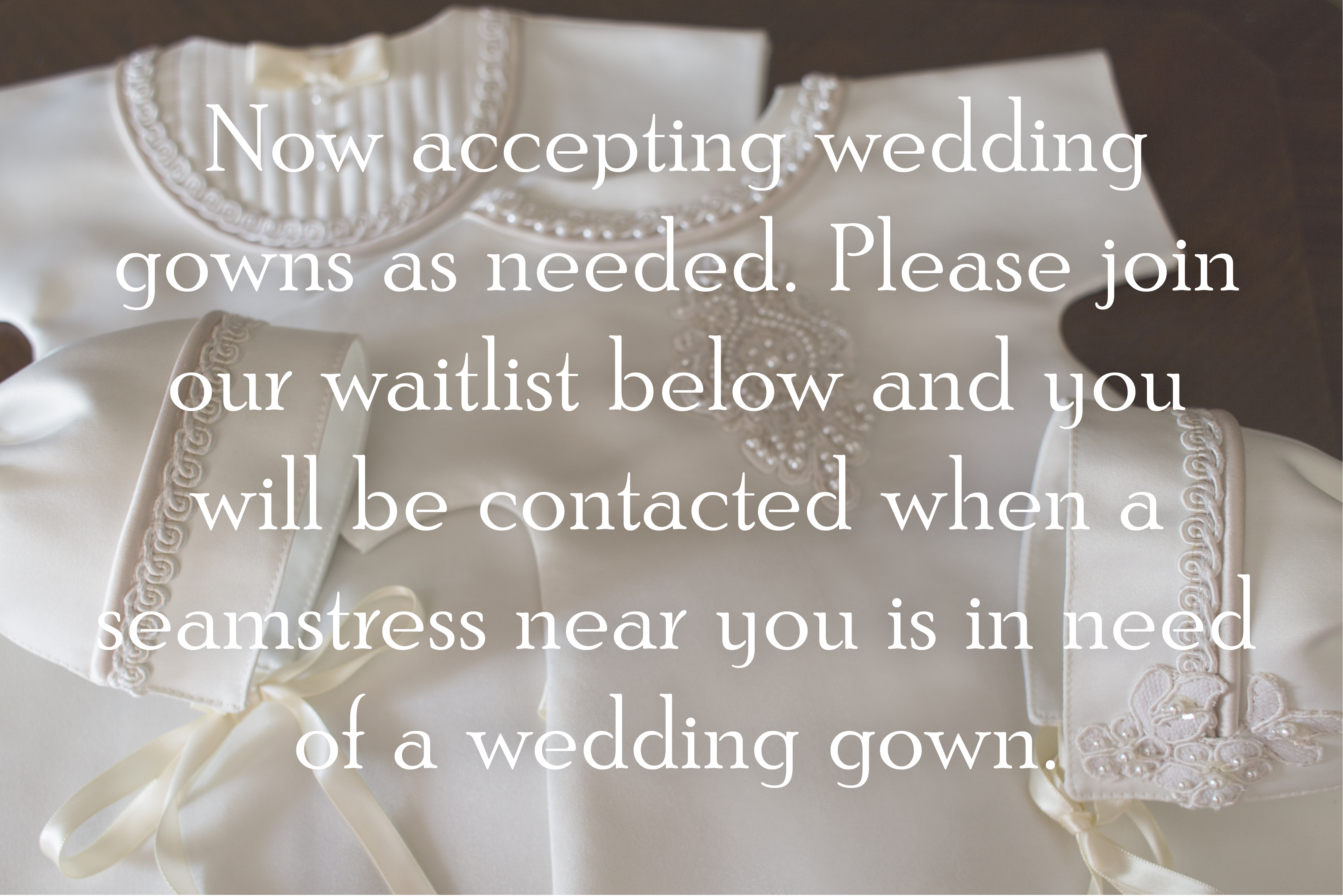 Wedding Gown Donation FAQ • NICU Helping Hands